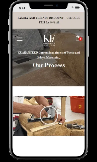 Kingfisher Furniture: The Solution, mobile view 1